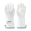 LANON Heat Resistant Oven Gloves,Liquid Silicone Oven Mitts,White,Large