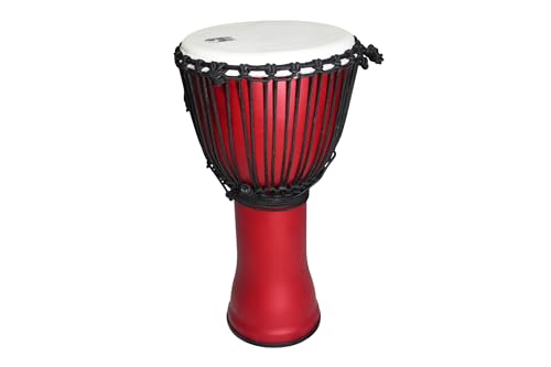 Toca Freestyle Rope Tuned Djembe Matte Racing Red 12