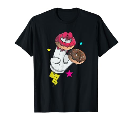 Two In The Pink One In The Stink Shocker Hand Sprache Donut T-Shirt