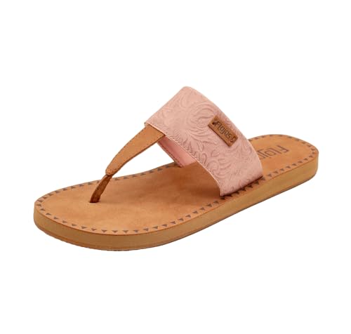 Image of Flojos Grace Women's Hooded Thong Sandal, Tan Artisan