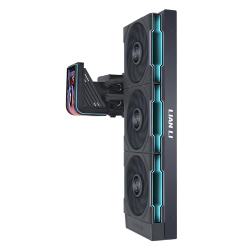 Image of Lian Li Hydroshift II OLED Curved 360TL RGB Liquid CPU Cooler - 360mm AIO - 3x120mm TL Flex Fans - 6.67 inch Screen - 3D Animation Effects - Low Noise - LGA 1851 /1700, AMD AM5 /4- Black (HS2OLDC36TB)