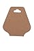 Trimweaver TW-DCARD-TRI-BROWN-100 100-Piece Triangular Fold Over Display Cards, Kraft Brown