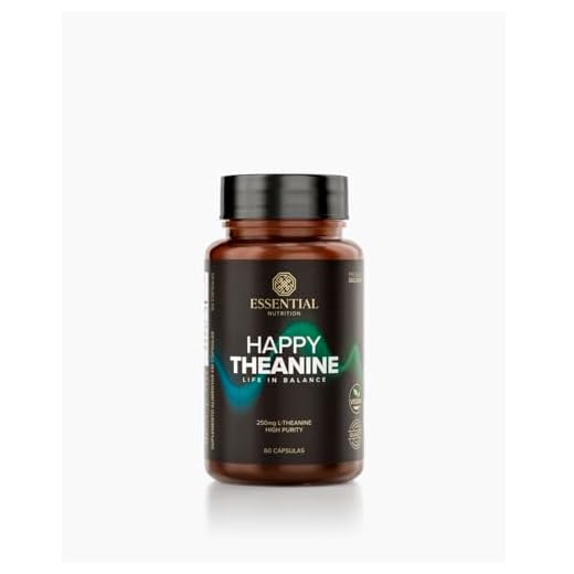 Happy Theanine - L-Teanina 250mg - 60 Cápsulas - Essential Nutrition
