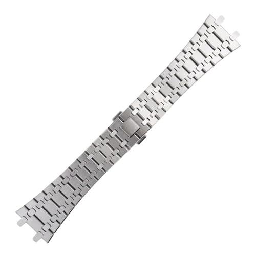 CAWEUER Bracelet en acier inoxydable 316L compatible avec les montres AP 15400 Audemars Piguet Royal Oak GA2100 2110 for hommes 26 mm