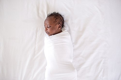 Image of Copper Pearl Swaddle Blankets for Newborns | Soft Stretchy Receiving Blankets for Boys and Girls | Large 46 x 46 Inch Baby Blankets | Lightweight and Breathable Swaddles | Dove