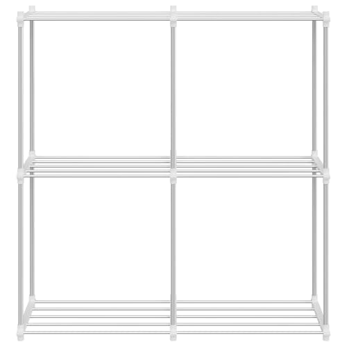 Étagère de salon étroite avec rangement en aluminium blanc pour un bureau épuré - 6