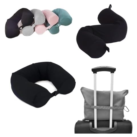 BOETRI Adjustable Memory Foam Travel Pillow Cover