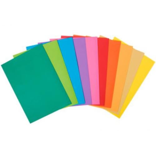 50 Stück ROCK'' S 210 Mappen 1 Klappe, farbig sortiert 5 leuchtende Farben - 5 Stück