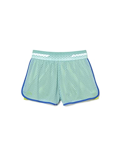 Lacoste Short Femme GF4915 résistant et léger Vert Jaune taille 38
