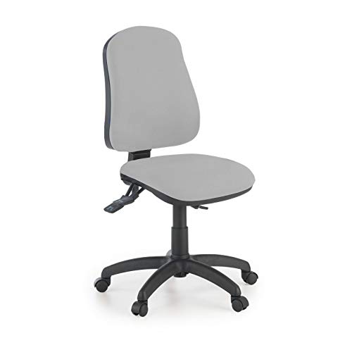 ofiprix | Silla Eco2 | Silla Giratoria de Oficina | Silla de Escritorio Tapizada | Color Gris