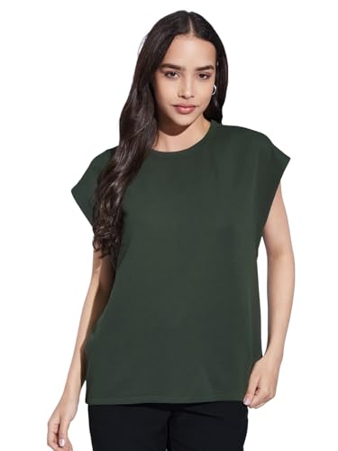 Image of Selvia Women's Textured Lycra Solid Top