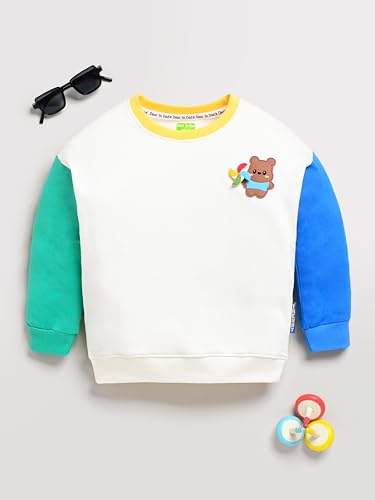 Image of Baby Boys Sweatshirt | Soft Cotton Pullover Top for Winter | Cute & Cozy Casual Wear for Kids
