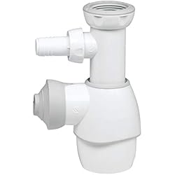 Sifon Botella Fregadero Wirquin 30718741 - Sifón universal para fregadero y lavabo, color blanco