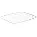 Delfin 13" x 11" Clear Rectangular Metro Insert