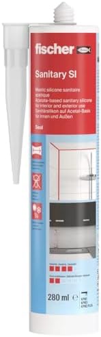 fischer Sanitary SI DSSI White Silicone Sealant 280 ml For Bathrooms