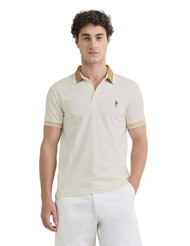 Image of U.s.Polo Association Men's Solid Slim fit Polo Shirt