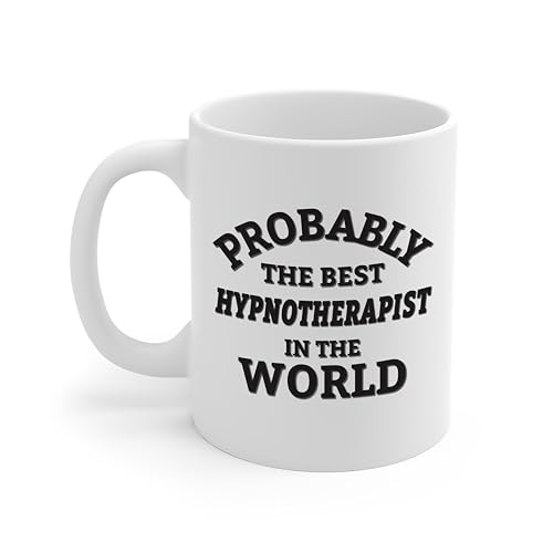 DesiDD Probably the Best Hypnotherapist in the World Mug - Funny Gifts for Coworker Staff Employee...