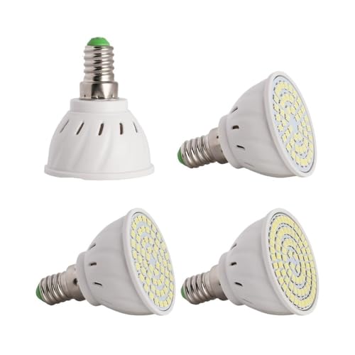 Bombilla de foco LED E14 de alta densidad SMD2835 con tecnología KJXP y voltaje AC220V