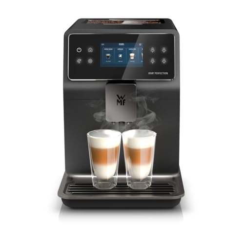 WMF Perfection 890L Kaffeevollautomat mit Milchsystem, 18 Getränkespezialitäten, Doppel Thermoblock, Edelstahl-Mahlwerk, Nutzerprofil, 1l Milchbehälter