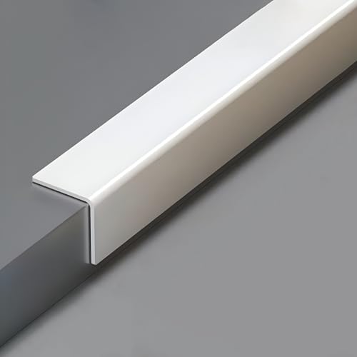 Image of Wall Corner Protector White - 4 PCS, 3 ft x 1 in - Self Adhesive Corner Guards for Walls, Cabinet Doors, Edge Protector Trim; Easy to Install Wall Corner Guard (90 cm x 2.5 cm)