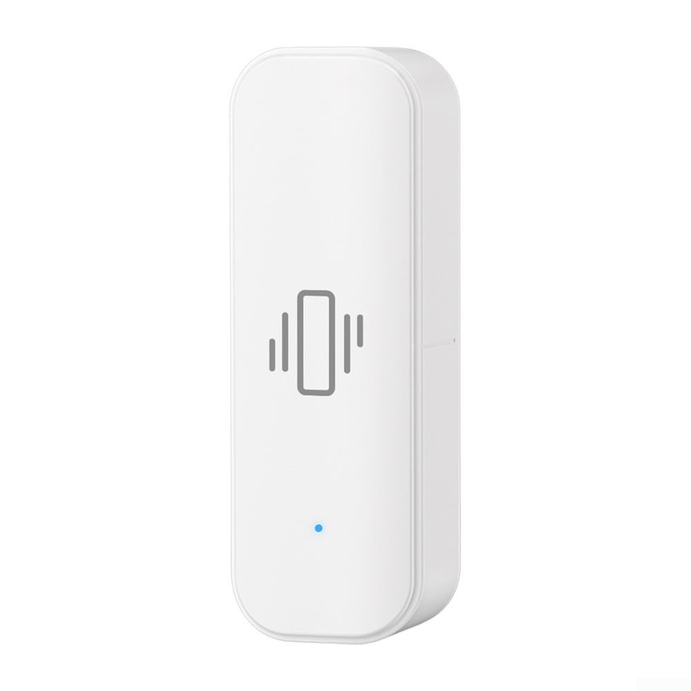 für Intelligenter Vibrationssensor WiFi-Vibrationssensor für Zigbee-Vibrationssensor für Tuya Smart Vibrationssensor WIFI Echtzeitalarm für Home Office Sicherheitsschutz (2 Stück)