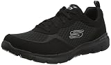 Skechers Damen Flex Appeal 3.0 Go Forward Laufschuhe, Black Leather Mesh Trim, 38 EU