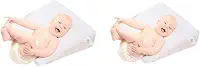 Travesseiros Anti Refluxo para Bebê, Kit 2 Unidades, Tamanho P, para Miniberço e Carrinho