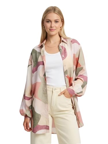 Image of Leriya Fashion Tops for Woman | Casual Top for Women Stylish Western Outfit | Collared Button Shirt for Women Oversized | Girls Professional Shirt for Office and Daily Outfit