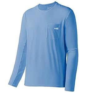 BASSDASH Men’s UPF 50+ Performance Long Sleeve T-Shirt UV Sun Protection Fishing Hiking Sports Shirts