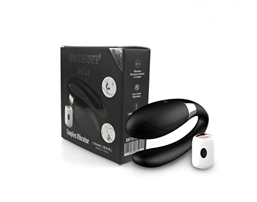 Power Escorts - BR151 - Vibromasseur U-Vibe Couple - Télécommande - 7 fonctions - Noir