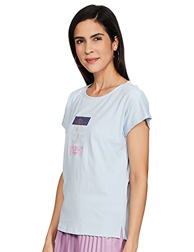 Image of Van Heusen Women's Solid Regular Fit T-Shirt