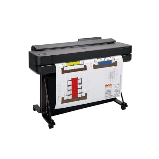 HP DesignJet T650 Large Format 36-inch Plotter Printer, Includes 2-Year Onsite Warranty Support (5HB10T) - New Model
