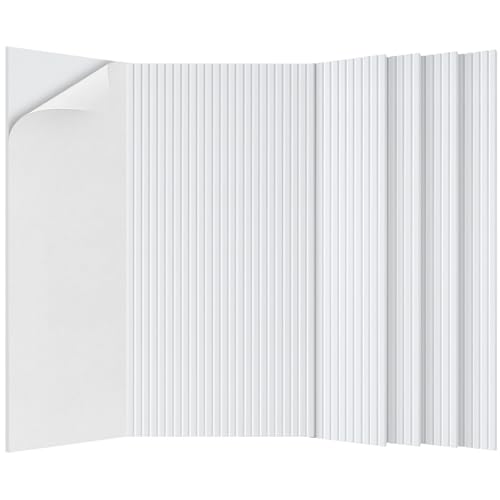 5 Pack Acoustic Panels,47.2x23.6x0.4 inch Acoustic Wall Panels,Large Soundproof Panels,Self-Adhesive Sound Proof Panels for Walls,Acoustic Treatment for Recording Studio&Office,White