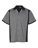 Hilton HP2243 Men's Cruiser Bowling Shirt Steel XL