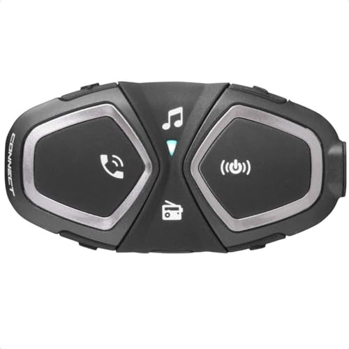 INTERPHONE Connect HD – Intercomunicador para Casco de Moto, estéreo, Alta fidelidad, 40 mm, Uso piloto – piloto, Distancia 300 m, autonomía 12 Horas, Radio, GPS, TFT, Impermeable IPX67