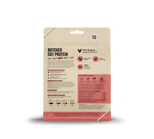 Vital Essentials Freeze Dried Dog Food Toppers Rohes Huhn Ground Topper für Hunde, 6 Unzen – Ansicht 2
