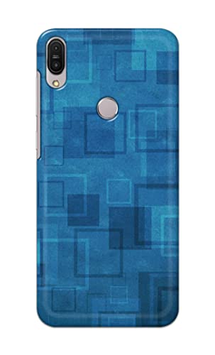 Image of Printed Hard Back Cover Case for Asus Zenfone Max Pro (M1) | Zenfone Max Pro M1 (5.99 inch) Back Cover (Plain Azure Blue) -1302
