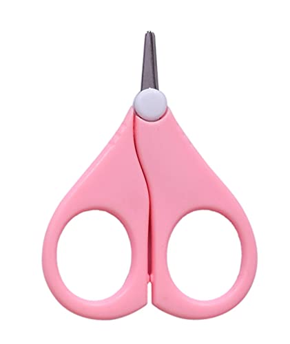 Image of Baby Scissors and Nail Clipper set /4-In-1 Baby Grooming Kit in Plastic Box Packing-Pink