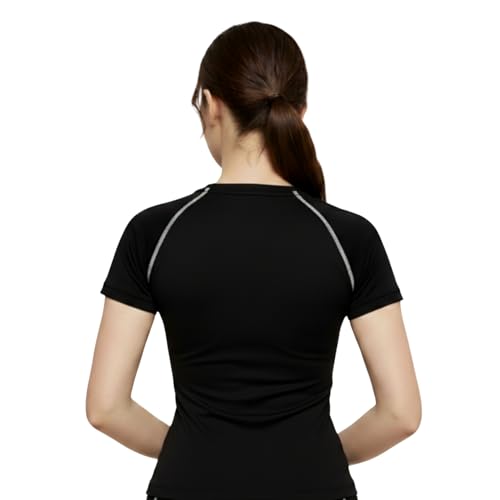 Image of NINQ Women's Long Sleeve Compression T-Shirt for Gym, Running, Yoga & Sports Wear