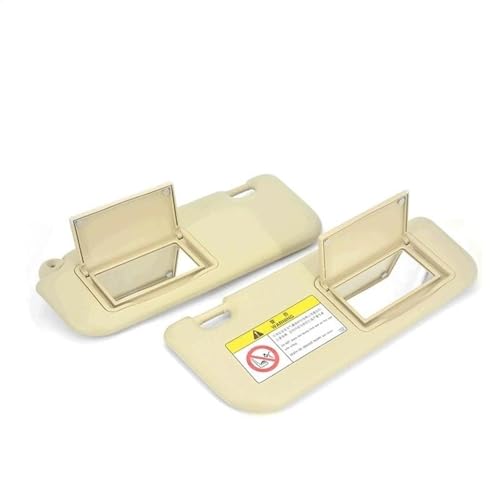 Pare-soleil de rechange beige résistant pour réparer l'éblouissement en Toyota Corolla 1 paire