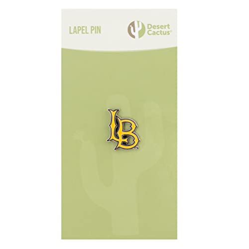 Image of Desert Cactus Cal State Long Beach University Lapel Pin CSULB Beach Made of Metal for Formal Wear, Bag and Hat Jewelry, and Tie Tack (Pin A)