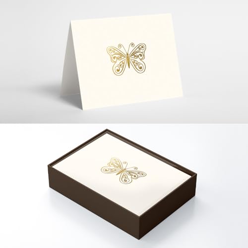 Image of Designer Greetings Blank Note Cards | Boxed Card Set, Matching Envelopes, Foil and Glitter Details
