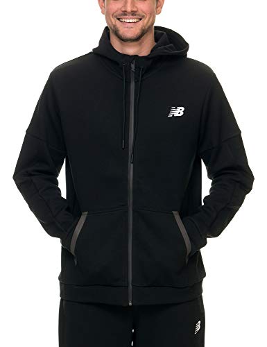 New Balance Sport FZ Hoodie, Größe:S, Producer_Color:Black