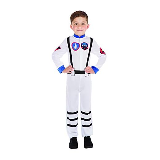 Bristol Novelty CF201 Costume d'Astronaute pour Enfant, taille 8 - 10 ans