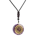 Pendentif spécial : Fabriqué à la main à partir de cristaux naturels bruts et de résine, ce collier en orgonite possède une finition lisse et brillante qui ne s'accrochera pas à vos cheveux ni à vos vêtements.