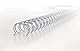 WireBind Drahtbinderücken, 100 Stück, 6mm, weiß