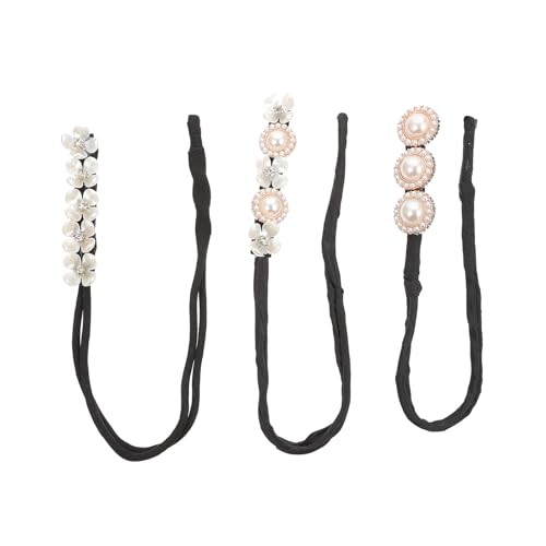 BIUDECO 3 piezas Herramientas para Moño de Pelo con Perlas Elegantes Accesorios para Peinados Rápidos y Fáciles para Fiestas Bodas y Uso Diario