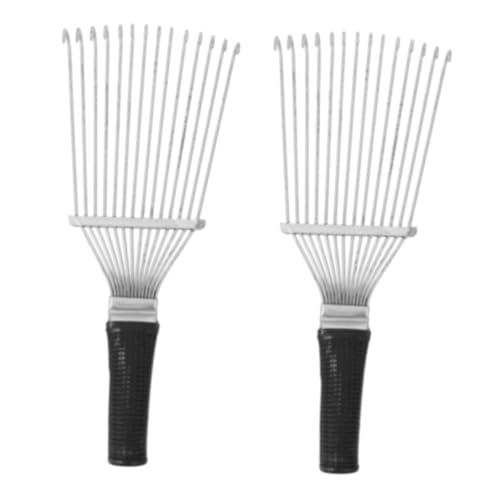 Abaodam 2Pcs Horse Grooming Brush Dematting Rake for Cashmere Ergonomic Handle Tool for Easy Versatile Grooming Brush for Everyday Use
