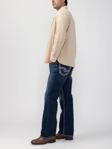 Image of Silver Jeans Co. Men's Zac Relaxed Fit Straight Leg Jean - Legacy