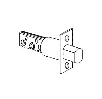 Schlage 12-633-605 Deadbolt Latch with Square Corner, Backset 5", 605 - Polished Brass, Varies Metal